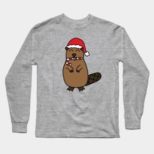 Christmas Beaver Long Sleeve T-Shirt